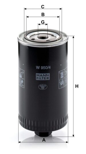 Mann W 950/4 Oil Filter W9504