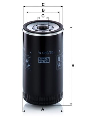Mann W 950/48 Oil Filter W95048