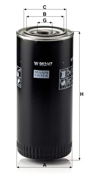 Mann W 962/47 Oil Filter W96247