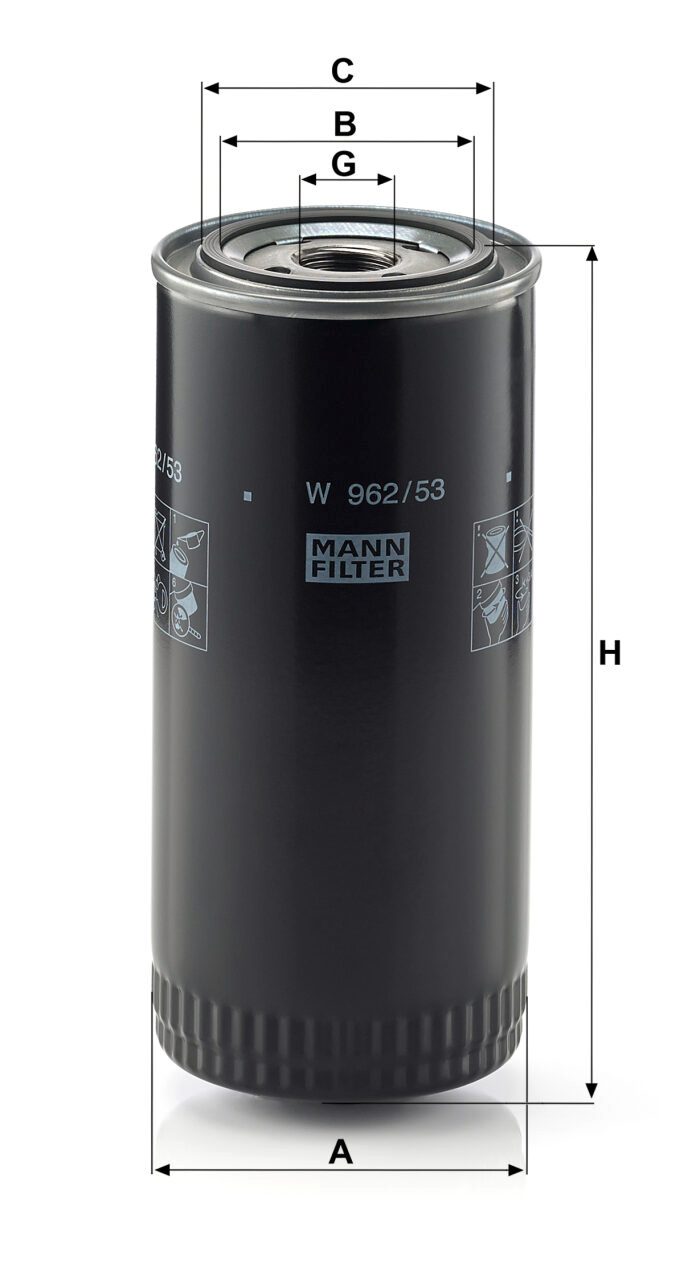Mann W 962/53 Oil Filter W96253