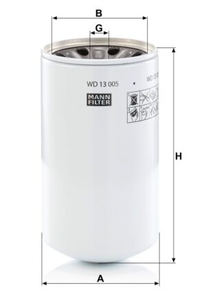 Mann Filter WD 13 005 X Hydraulic Filter WD13005X