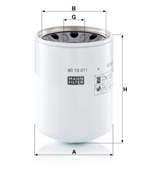 Mann WD 13 011 X Hydraulic Oil Filter WD13011X