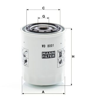 Mann WD 8001 Hydraulic Oil Filter WD8001