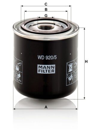 Mann WD 920/5 Hydraulic Filter WD9205