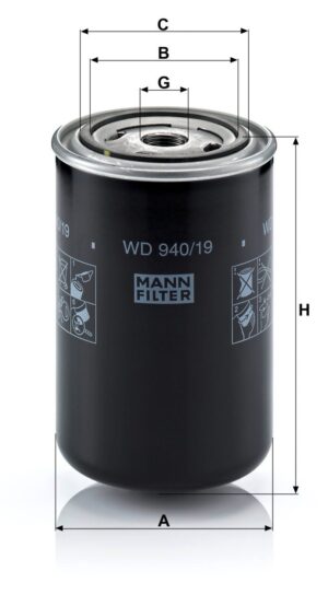 Mann WD 940/19 Oil Filter WD94019