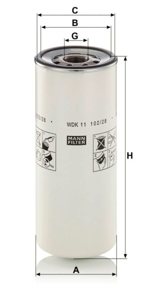Mann WDK 11 102/28 Fuel Filter WDK1110228