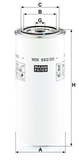 Mann WDK 962/20 Fuel Filter W96220