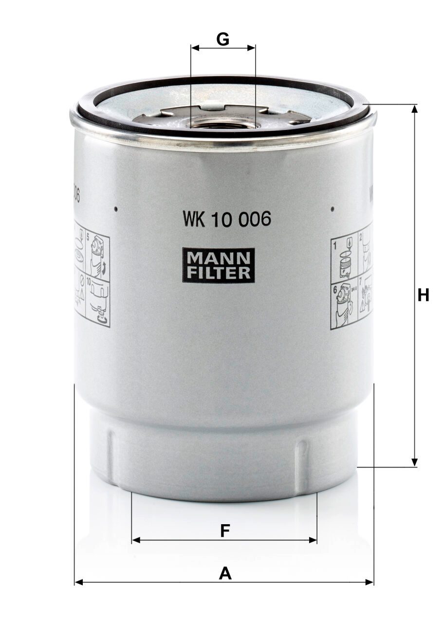 Mann WK 10 006 Z Fuel Filter WK10006Z