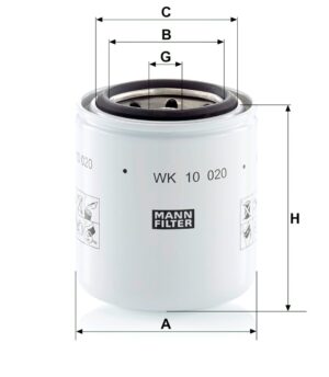 Mann WK 10 020 Fuel Filter WK10020