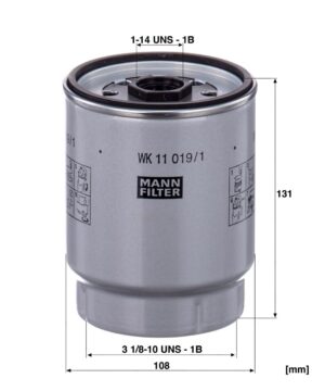 Mann WK 11 019/1 Z Fuel Filter WK110191Z