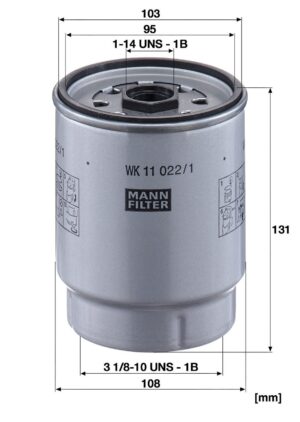Mann WK 11 022/1 Z Fuel Filter WK110221Z