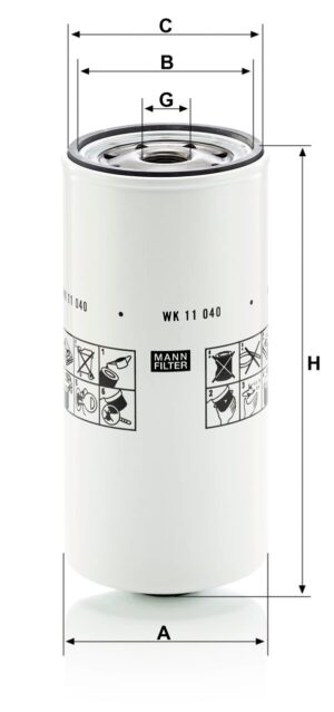 Mann WK 11 040 X Fuel Filter WK11040X
