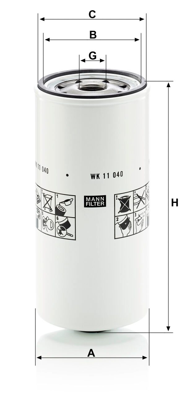 Mann WK 11 040 X Fuel Filter WK11040X