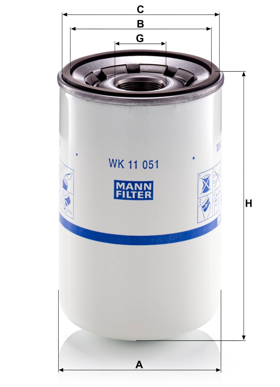 Mann WK 11 051 Fuel Filter WK11051