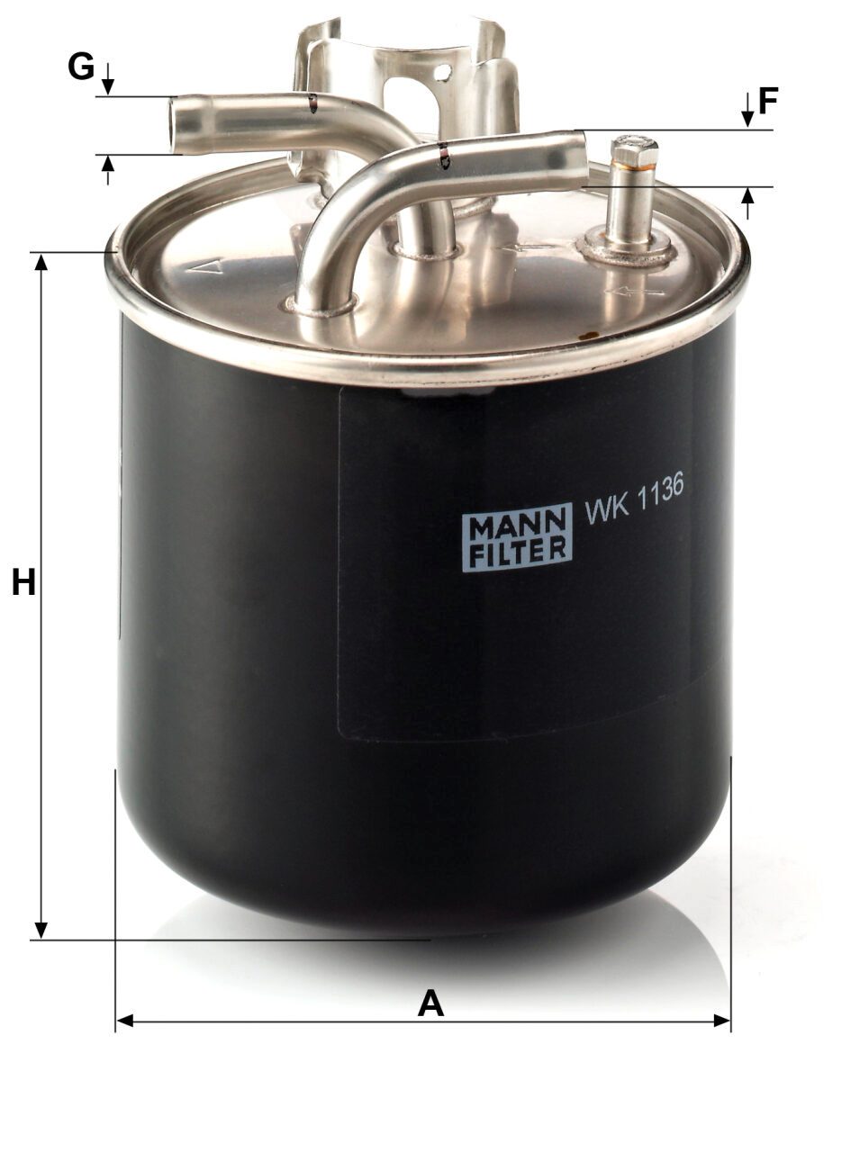 Mann WK 1136 Fuel Filter WK1136