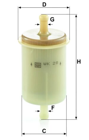 Mann WK 28 Fuel Filter WK28