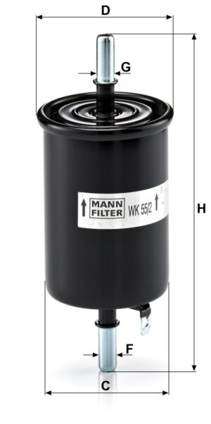 Mann WK 55/2 Fuel Filter WK552