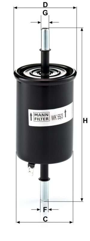 Mann WK 55/3 Fuel Filter WK553
