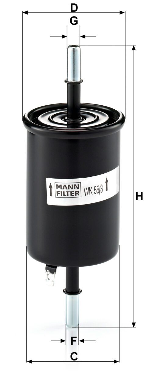 Mann WK 55/3 Fuel Filter WK553