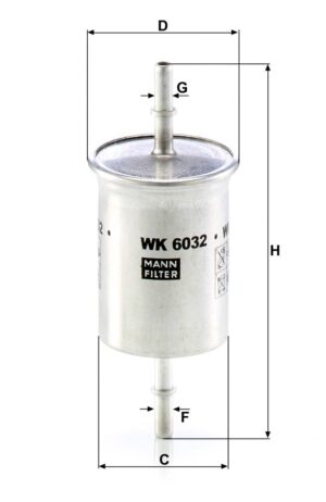 Mann WK 6032 Fuel Filter WK6032