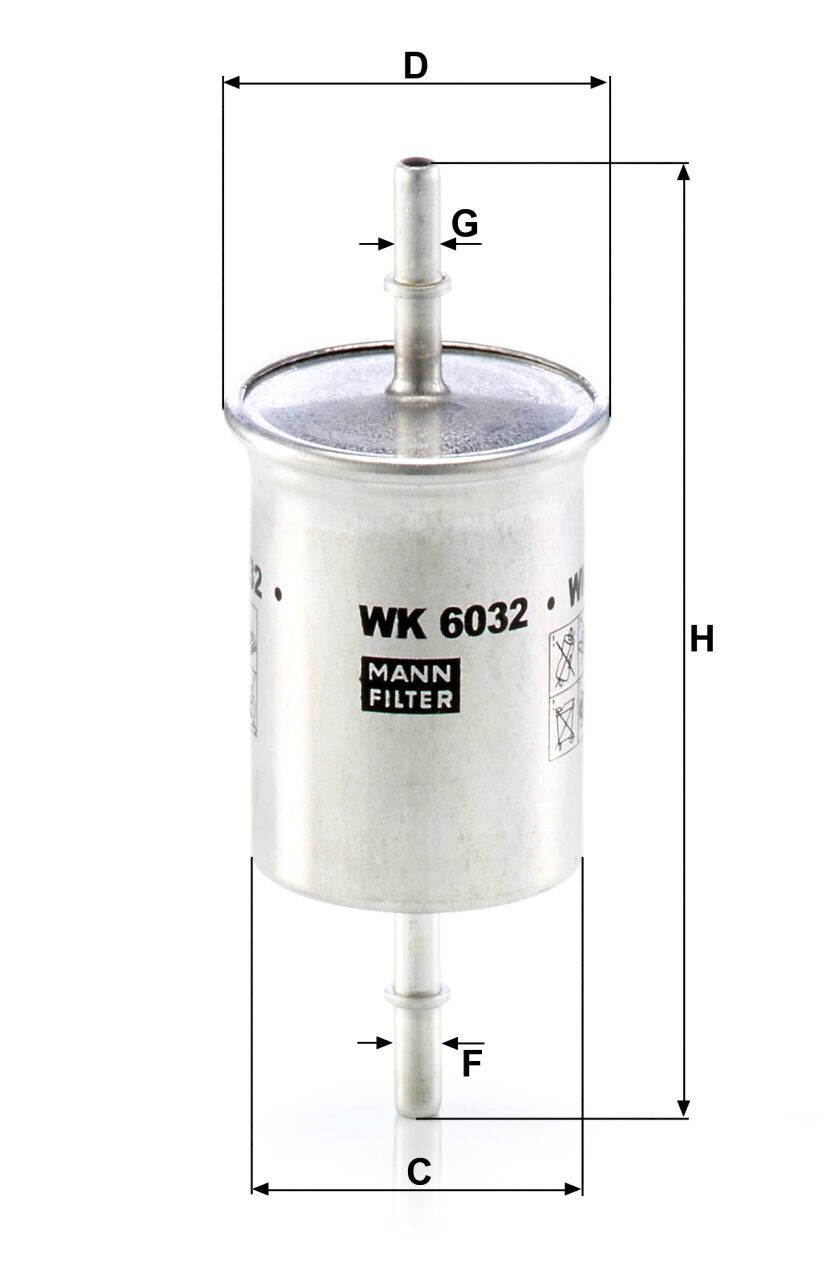 Mann WK 6032 Fuel Filter WK6032