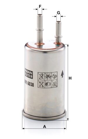 Mann WK 6038 Fuel Filter WK6038