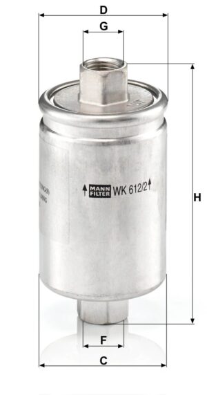 Mann WK 612/2 Fuel Filter WK6122