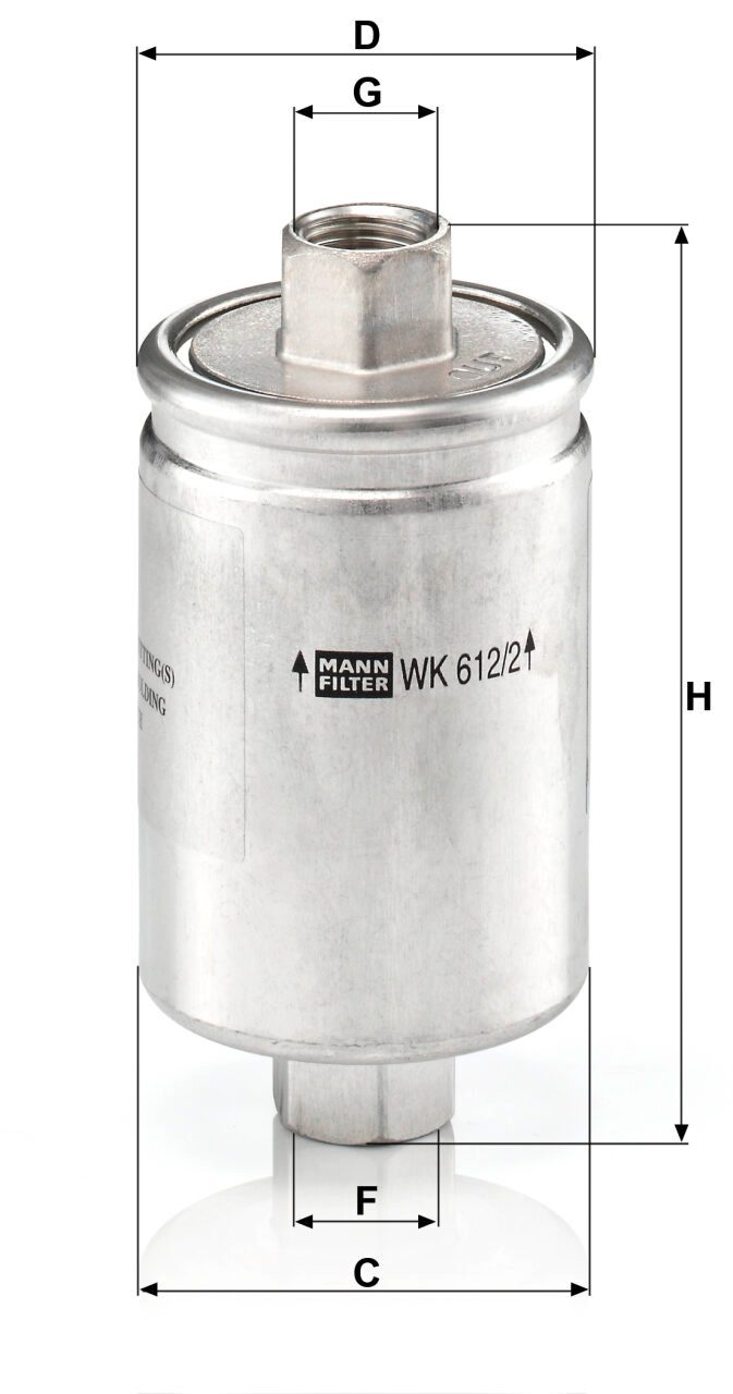 Mann WK 612/2 Fuel Filter WK6122