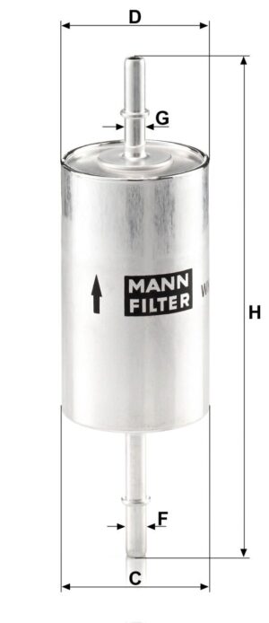 Mann WK 614/46 Fuel Filter WK61446