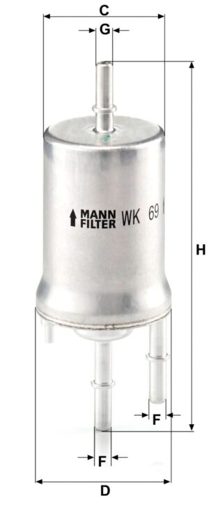Mann WK 69 Fuel Filter WK69
