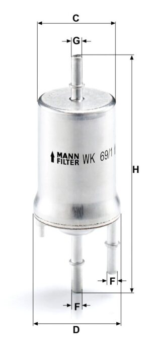 Mann WK 69/1 Fuel Filter WK691