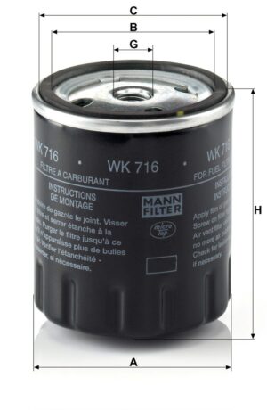 Mann WK 716 Fuel Filter WK716