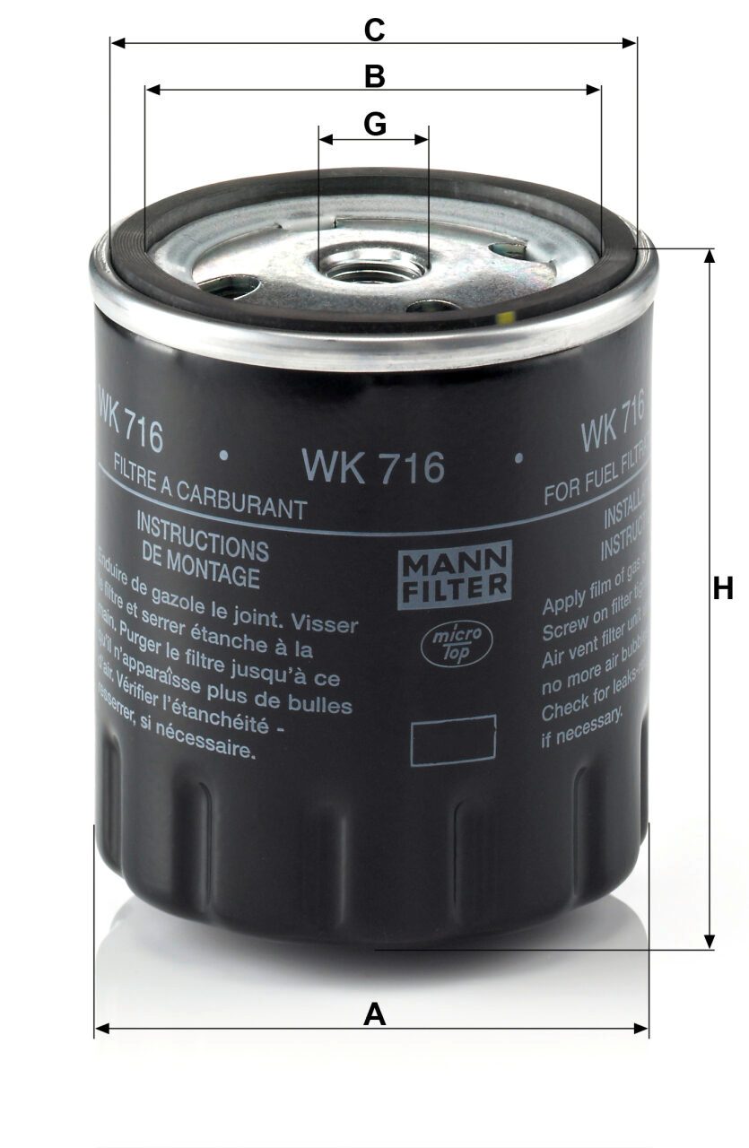 Mann WK 716 Fuel Filter WK716