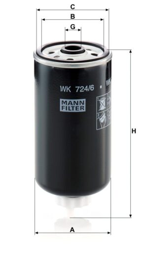 Mann WK 724/6 Fuel Filter WK7246