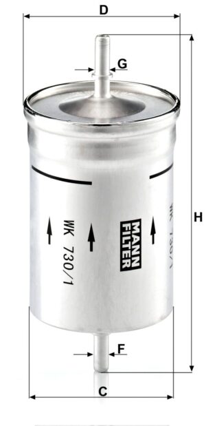 Mann WK 730/1 Fuel Filter WK7301