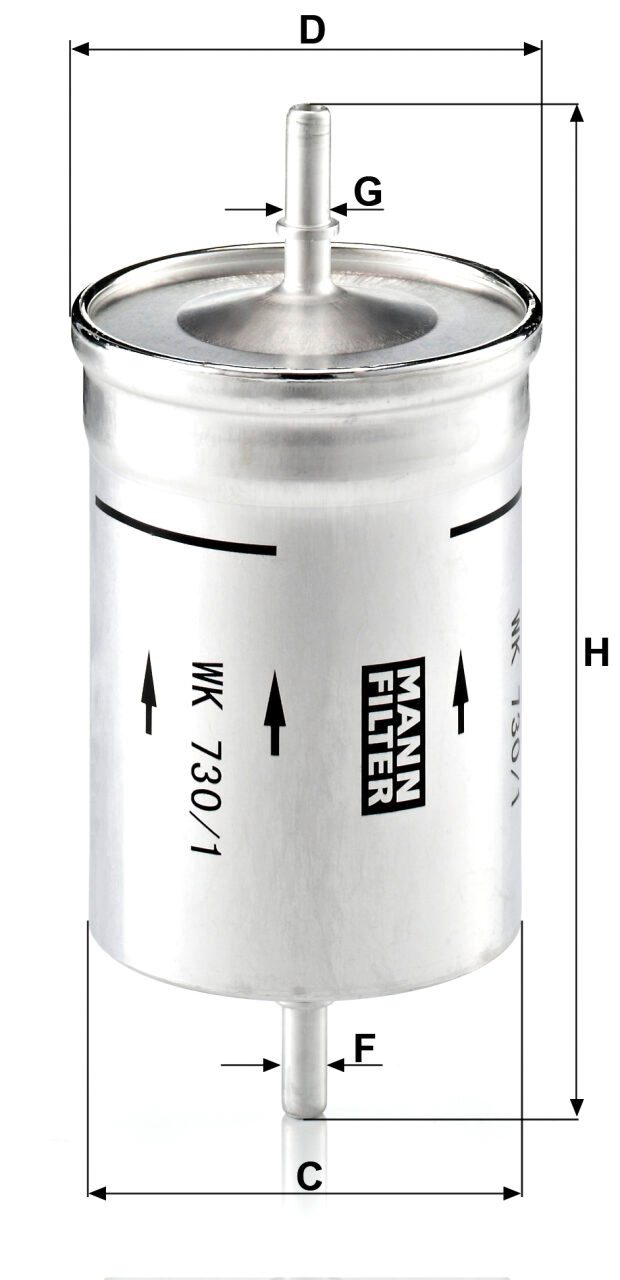 Mann WK 730/1 Fuel Filter WK7301