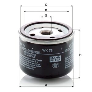 Mann WK 78 Fuel Filter WK78