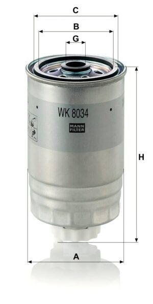 Mann WK 8034 Fuel Filter WK8034