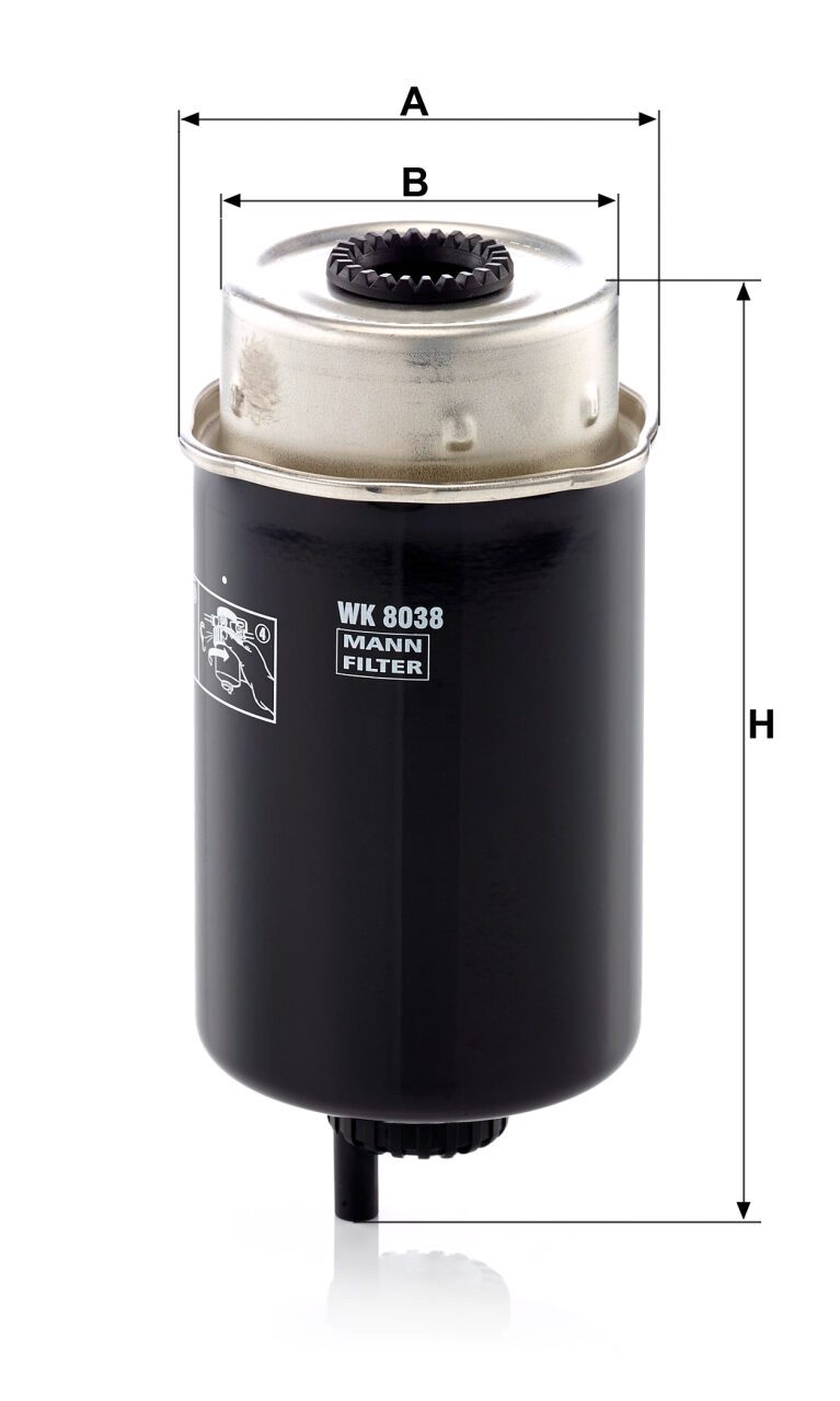 Mann WK 8038 Fuel Filter WK8038