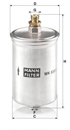 Mann WK 830/3 Fuel Filter WK8303