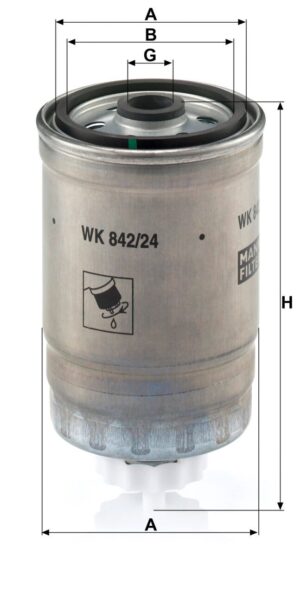 Mann WK 842/24 Fuel Filter WK84224