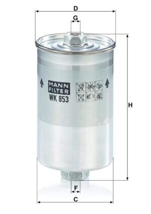 Mann WK 853 Fuel Filter WK853