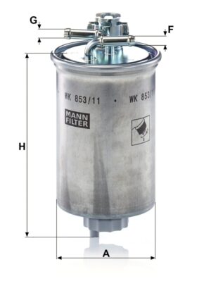 Mann WK 853/11 Fuel Filter WK85311