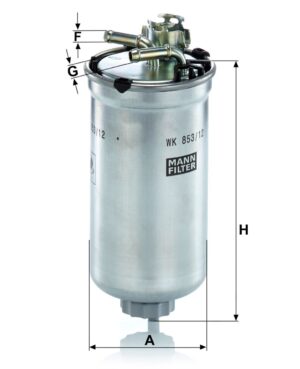 Mann WK 853/12 Z Fuel Filter WK85312Z