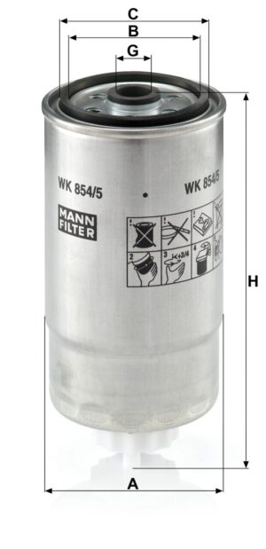 Mann WK 854/5 Fuel Filter WK8545