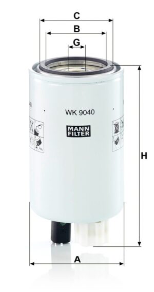 Mann WK 9040 Fuel Filter WK9040