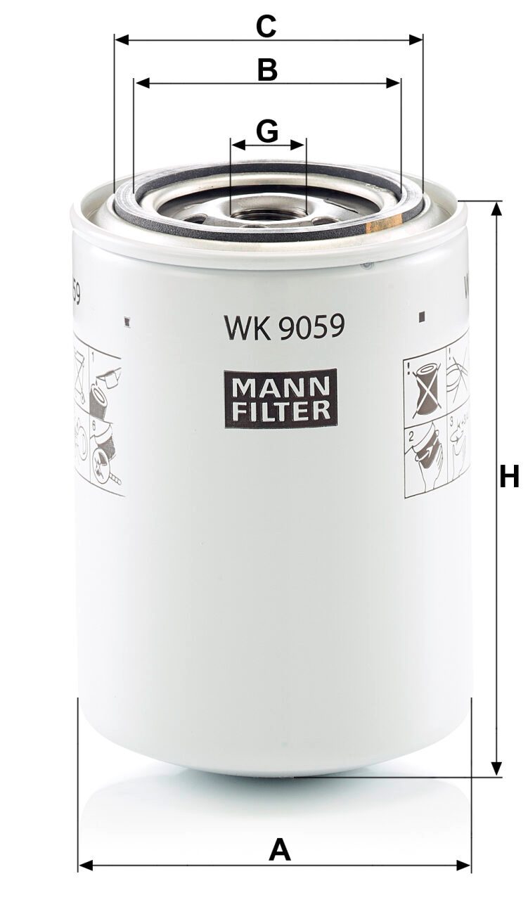 Mann WK 9059 Fuel Filter WK9059