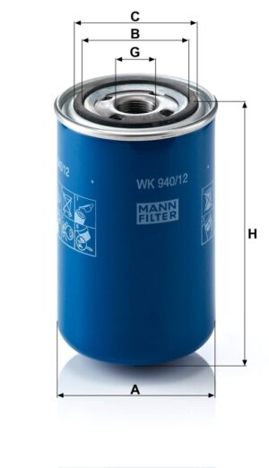 Mann WK 940/12 Fuel Filter WK94012