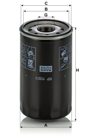 Mann WP 1152/1 Oil Filter WP11521