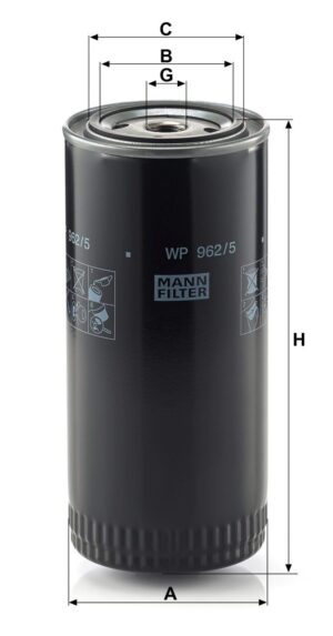 Mann WP 962/5 Oil Filter WP9625